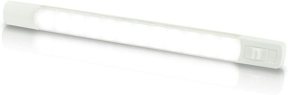 Hella Marine Surface Strip Light w/Switch - White LED - 12V