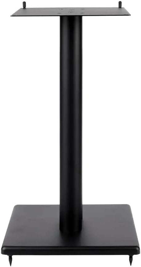 Monolith 24in Steel Speaker Stand with Adjustable Top Plate (Each) Hold Speakers Weighing Up to 75 Pounds, Scratch-Resistant