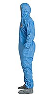 DuPont ProShield 10 Disposable Protective Coverall with Elastic Cuff, Standard Fit Hood and Attached Skid-Resistant Boots