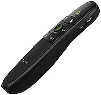 StarTech.com Wireless Presentation Remote with Green Laser Pointer - 90 ft. (27 m) - USB Presentation Clicker for Mac and Windows, TAA (PRESREMOTEG)