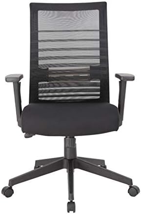 Boss Office Products Mesh Task Chair With T-Arms, Black