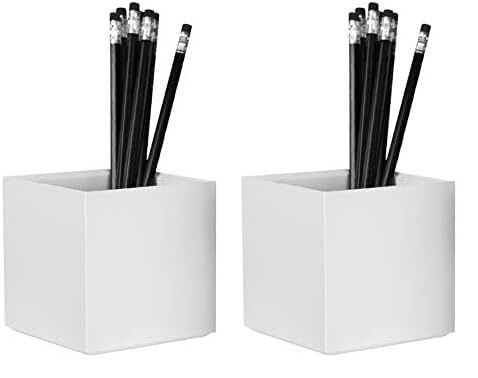 Bostitch Office Konnect Pencil Cup Desk Organizer, Pen Cup, White (Pack of 2) White 1 Count (Pack of 2) Pencil Cup
