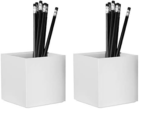 Bostitch Office Konnect Pencil Cup Desk Organizer, Pen Cup, White (Pack of 2) White 1 Count (Pack of 2) Pencil Cup