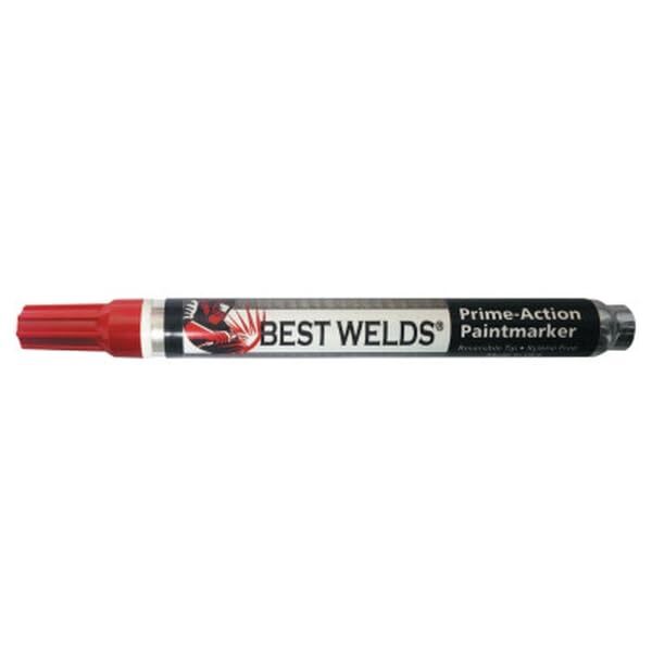 BEST WELDS 900-PAINTMKR-RED - Prime-Action Paint Marker, Reversible Chisel/Bullet (12pk)