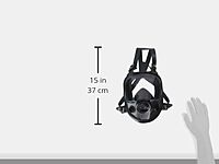North 5400 Series Niosh-Approved Full Facepiece Respirator, Med/Large (54001) 1 Count (Pack of 1)