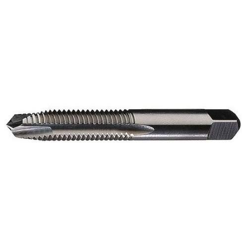 Spiral Point Tap: #8-32 UNC, 2 Flutes, Plug Chamfer, 2B Class of Fit, HSS, Bright/Uncoated Coated