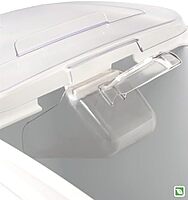 Rubbermaid Commercial Products Bouncer Ice Scoop 32 Ounce Clear for Ingredient Bins or Freezer Small Plastic 32-Ounce