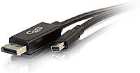 C2G Legrand Mini DisplayPort to DisplayPort Adapter, Male to Male Displayport Adapter, Black 8k Displayport Adapter, 10 Foot Adapter Converter, 1 Count, C2G 54302