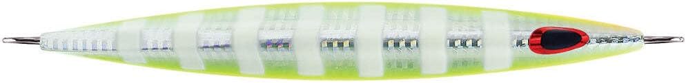 Williamson Kensaki 220 Jig - 6.75" - 7.75oz - UV Chartreuse Glow Zebra