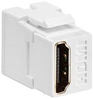 Leviton QuickPort HDMI Feed-Through Connector, White