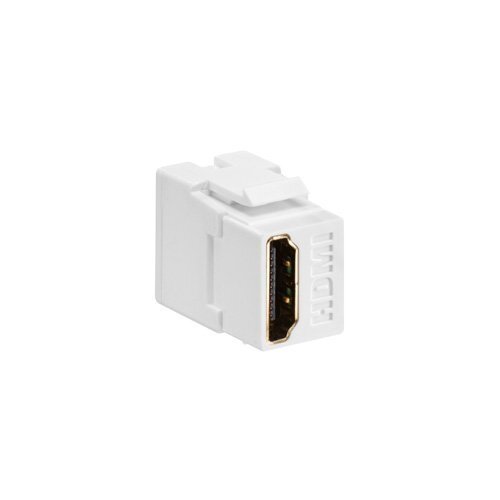 Leviton QuickPort HDMI Feed-Through Connector, White