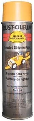 Rust-Oleum 2348838 High Performance 2300 System Inverted Striping Paints 18-Oz Yellow Striping Paint [Set of 6]