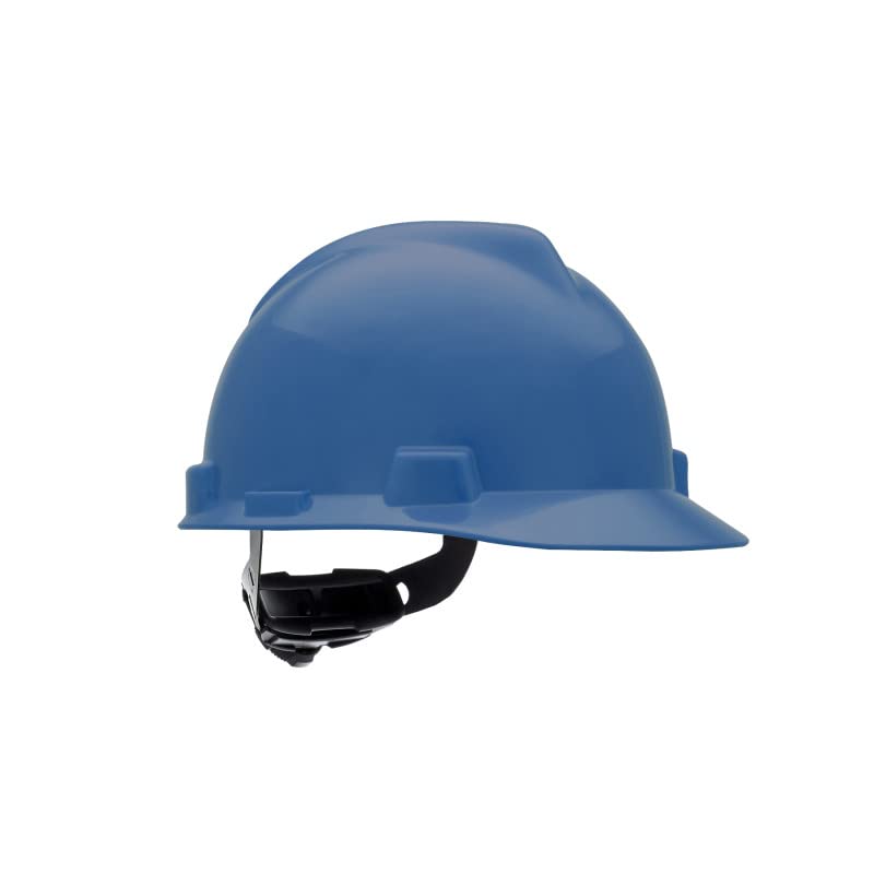 MSA 477483 V-Gard Cap Style Safety Hard Hat With Fas-Trac III Ratchet Suspension | Polyethylene Shell