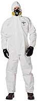 DUPONT, SL122BWHLG001200, TYCHEM SL Coverall Zip FT Storm Flap ATT. Socks