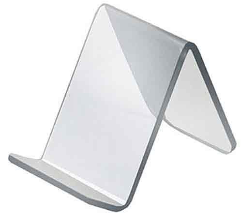 Azar Displays Acrylic Easel Displays, Clear, 10-Pack