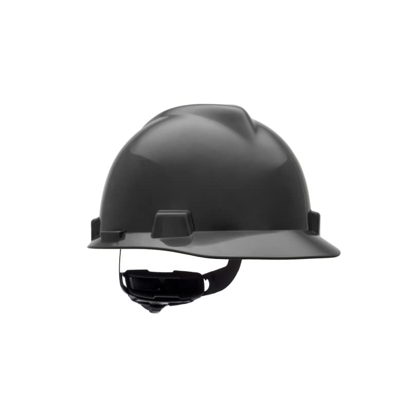 MSA 492559 V-Gard Cap Style Safety Hard Hat With Fas-Trac III Ratchet Suspension | Polyethylene Shell