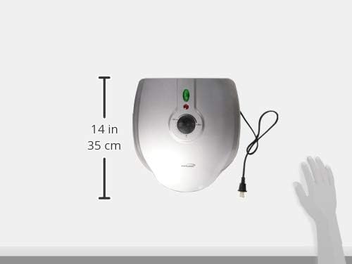 Brentwood AR-136 6 Piece Non-Stick Arepa Maker Silver, 1"