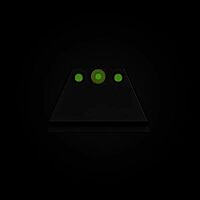NIGHT FISION Suppressor-Height Tritium Night Sight Set for Glock