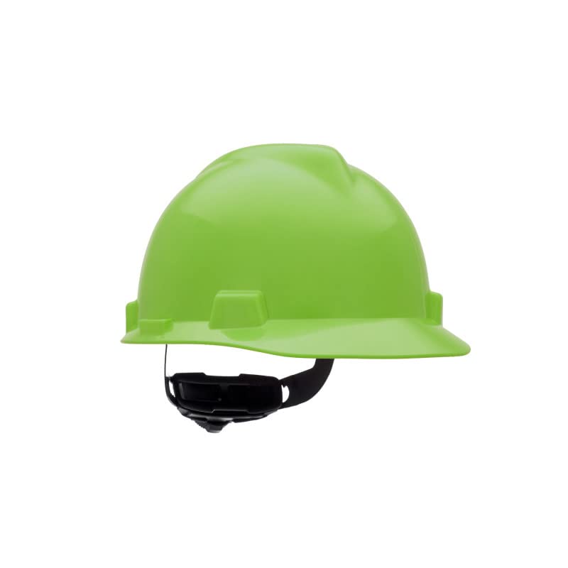 MSA 815565 V-Gard Cap Style Safety Hard Hat With Fas-Trac III Ratchet Suspension | Polyethylene Shell