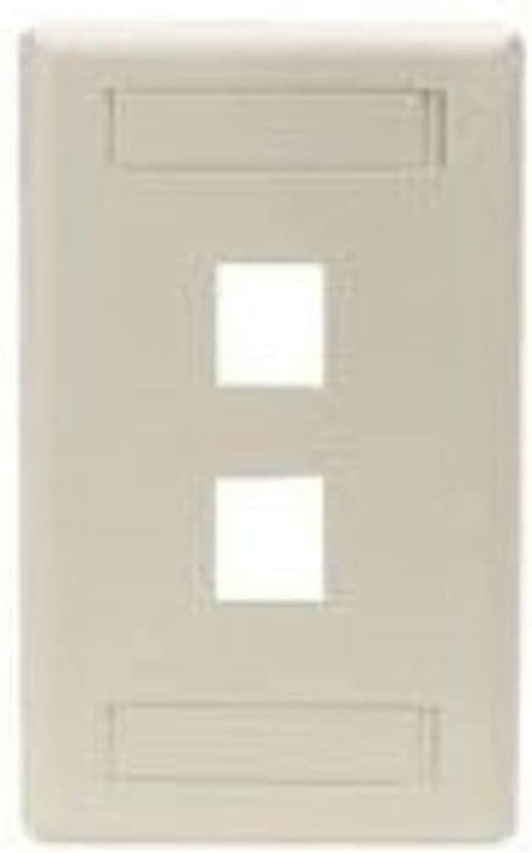 Black Box GigaStation2 2 Socket Network Faceplate - 2 x Socket(s) - White