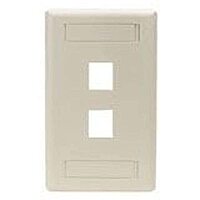 Black Box GigaStation2 2 Socket Network Faceplate - 2 x Socket(s) - White