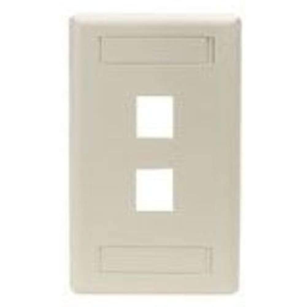Black Box GigaStation2 2 Socket Network Faceplate - 2 x Socket(s) - White