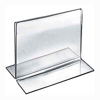 Azar Displays Double-Foot 2-Sided Acrylic Sign Holders