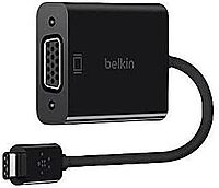 Belkin USB-C to VGA Adapter, Black (B2B143-BLK)