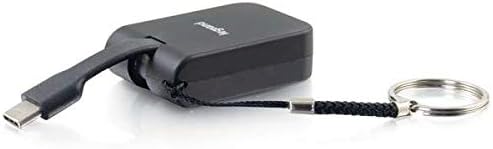 C2G USB Adapter, HDMI Adapter, USB C to HDMI, Travel Adapter, Black, Cables to Go 26872 HDMI Adapter Black
