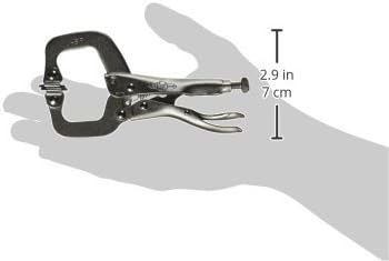 IRWIN Tools VISE-GRIP Locking C-Clamp, Original, Swivel Pad Tip, 4-inch (100mm) (165)