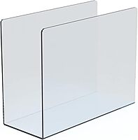 Azar Displays Clear Acrylic Lateral Desk File Holders, Pack of 4
