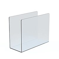 Azar Displays Clear Acrylic Lateral Desk File Holders, Pack of 4