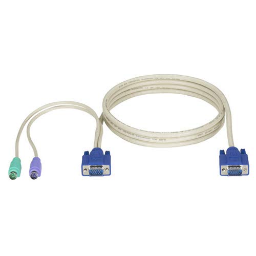 BLACK BOX CORPORATION KVM CPU CABLE VGA PS/2 EC & DT- SERIES 10FT CABLES I/O DEVICE CABLES