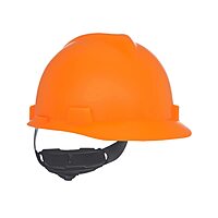 MSA V-Gard Cap Style Safety Hard Hat with Fas-Trac III Ratchet Suspension