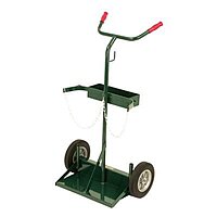 Harper Trucks 142-86 46-Inch High by 28-Inch Wide Deluxe Welding Cylinder Hand Truck with 10-Inch Solid Rubber Wheels