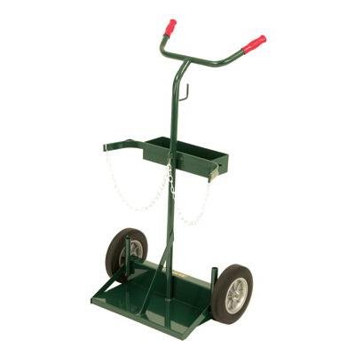Harper Trucks 142-86 46-Inch High by 28-Inch Wide Deluxe Welding Cylinder Hand Truck with 10-Inch Solid Rubber Wheels