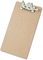 Saunders Lock-O-Matic Archboard Clipboard, 17 1/2inH x 9inW, Legal, Brown