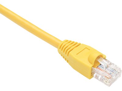 UNC CAT6 Patch Cable, 7 ft, Yellow, Booted (Snagless), UTP