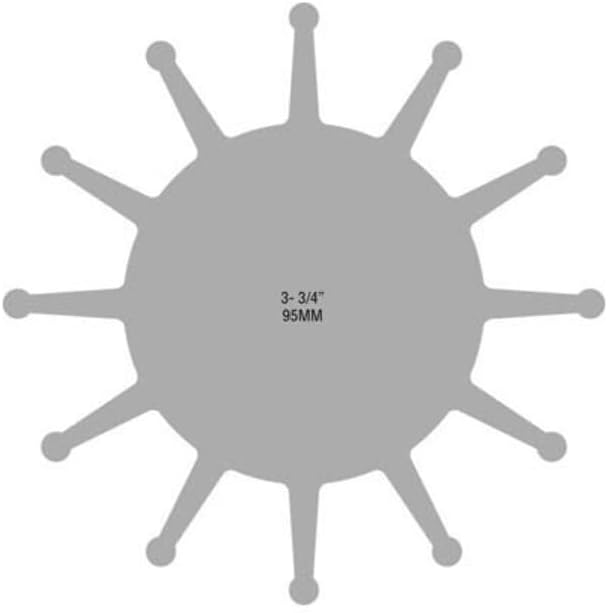 Jabsco 17370-0001-P Neoprene Impeller Kit - 12 Blade - 3-3/4" Diameter - Plastic Insert