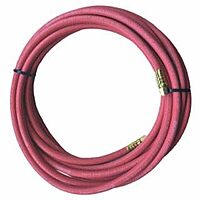Best Welds Grade T Single-Line Welding Hose, 3/8 in, 100 ft, BB Fittings, Fuel Gases, Red