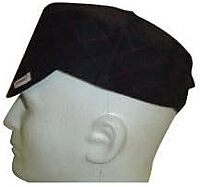 Flat Crown Caps - 30678 Black Quilted Cap