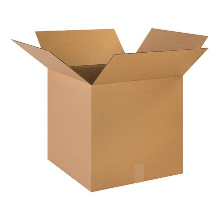 Box King HD1818 Heavy-Duty Boxes, 18" Length x 18" Width x 18" Depth, Kraft (Pack of 20)