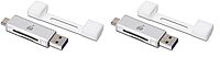 IOGEAR USB-C 2-in-1 SD Card Reader w/ USB-A - GFR3C12 (Pack of 2)