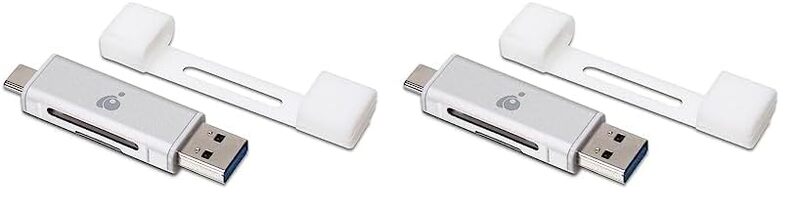 IOGEAR USB-C 2-in-1 SD Card Reader w/ USB-A - GFR3C12 (Pack of 2)