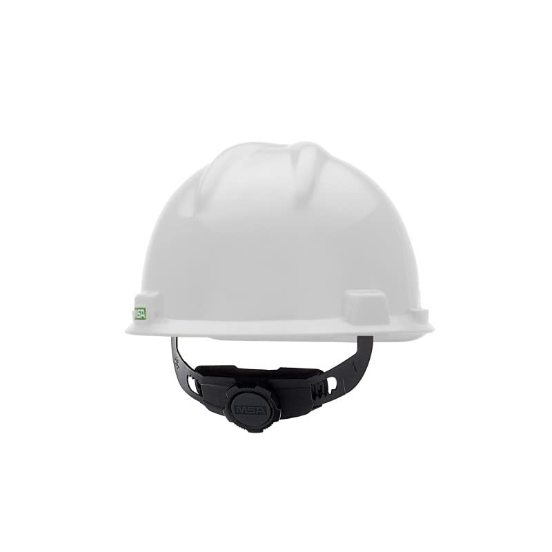 MSA 477477 V-Gard Cap Style Safety Hard Hat With Fas-Trac III Ratchet Suspension | Polyethylene Shell
