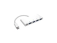 Tripp Lite 4-Port USB 3.1 Gen 1 USB-C to USB-A Portable Hub with x4 USB-A & USB-C Charging Port 5 Gbps (U460-004-4A-C)