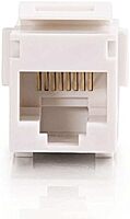 C2G 03677 RJ45 (8P8C) Coupler Keystone Insert Module, White