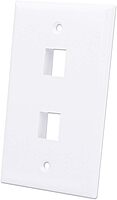 INTELLINET 2-Outlet Keystone Wall Plate