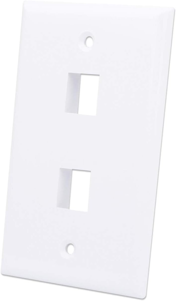 INTELLINET 2-Outlet Keystone Wall Plate