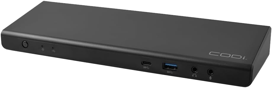 CODi Centro1080 USB-C Triple Display Docking Station | Supports 2 Screens (Windows, macOS, and ChromeOS), Triple 4K@60Hz